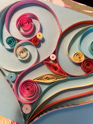Tropical Quilled Heart - image3